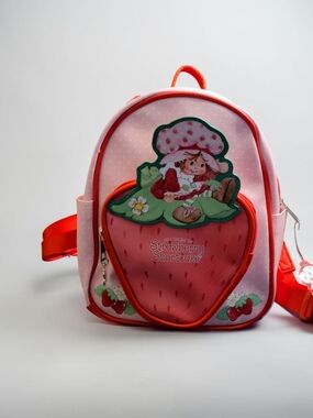 Claire's Strawberry Shortcake Pink and Red Kids Backpack